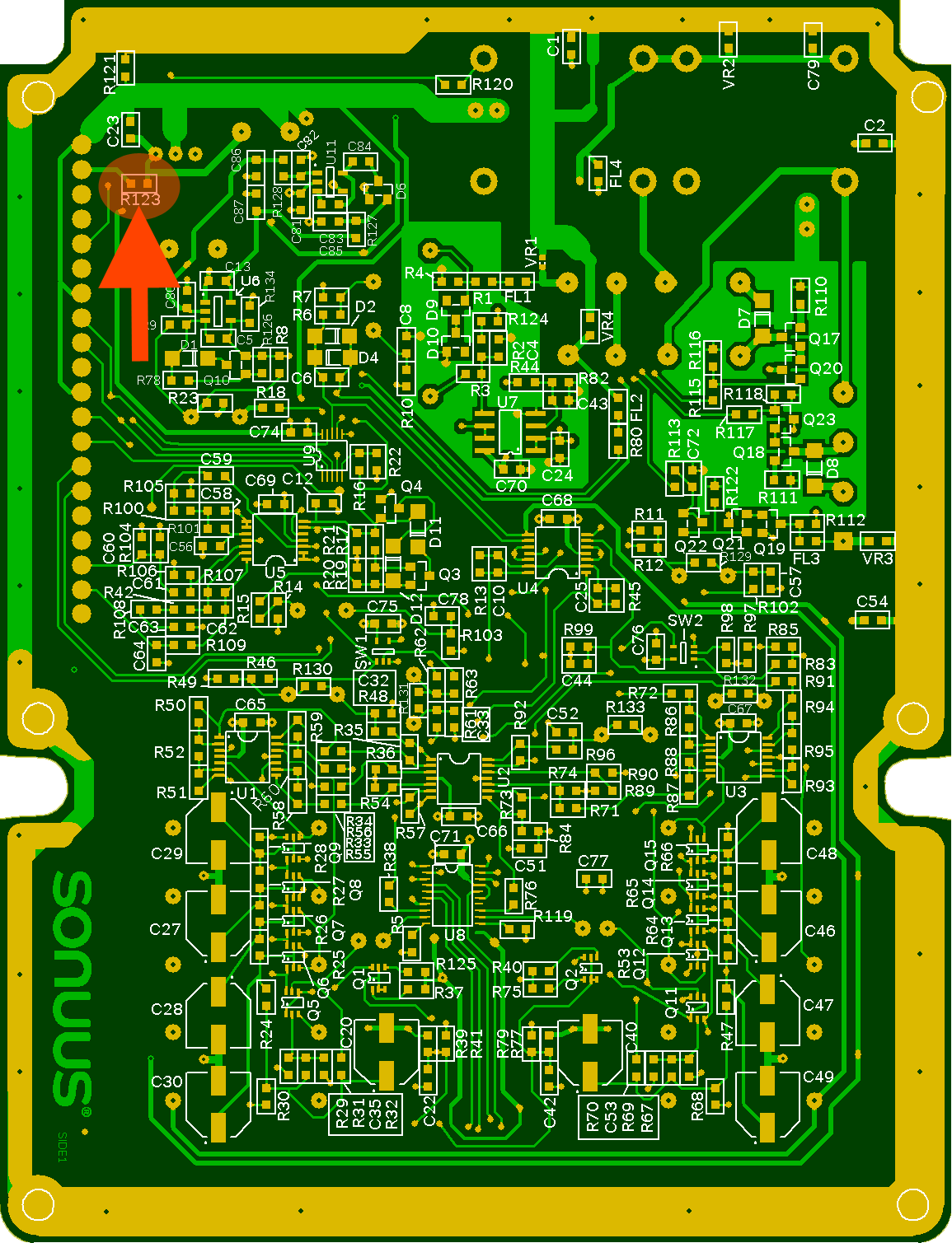 Wahoo Analogue PCB (R123 power filter)