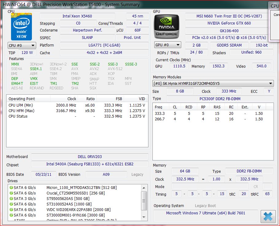 sys specs